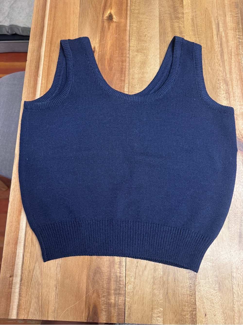 St. John Collection Navy Blue Santana Knit Tank Top